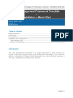 Case Management Framework Template - Installation - Quick Start