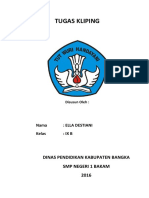 Tugas Kliping: Dinas Pendidikan Kabupaten Bangka SMP Negeri 1 Bakam 2016