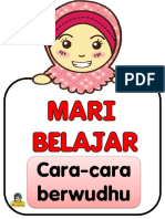 CARA2 BERWUDHU - Muslimah