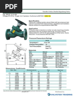 1 Gala Balancing Valve Variable Orifice Ft Fig Drvf 1210-Df Pn16 65mm to 450mm