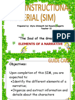 Elements of A Narrative SIM
