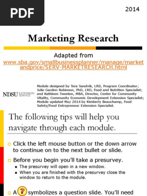  Market Research