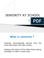 Seniority at School: By: Habib Faisal Muflih SMK Bina Insani