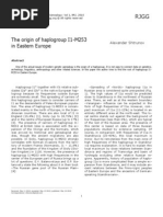 Download The origin of haplogroup I1-M253 in Eastern Europe Alexander Shtrunov by Aleksandr Shtrunov SN35541095 doc pdf