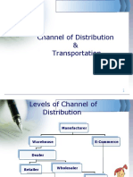 Channel of Distribution & Transportation