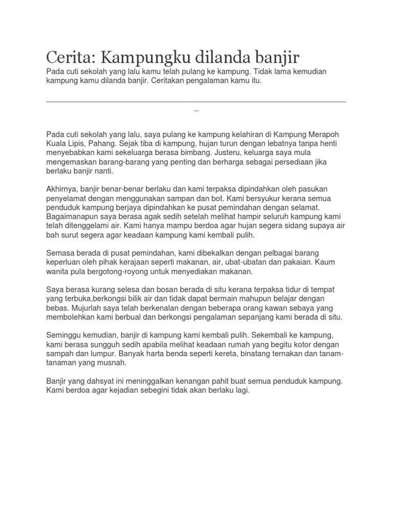 Cerita Banjir Pdf