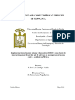 Tes. A. Doc. Implementacion del modelo integral colaborativo (MDSIC) como fuente de innovacion para el desarrollo agil de software en las empresas de [...]. Jose L Cendejas (UPAPEP). 2014.pdf