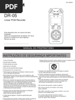 Manual em Português do gravador Tascam DR-05.