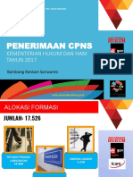 Sekjen - PAPARAN CPNS TA 2017