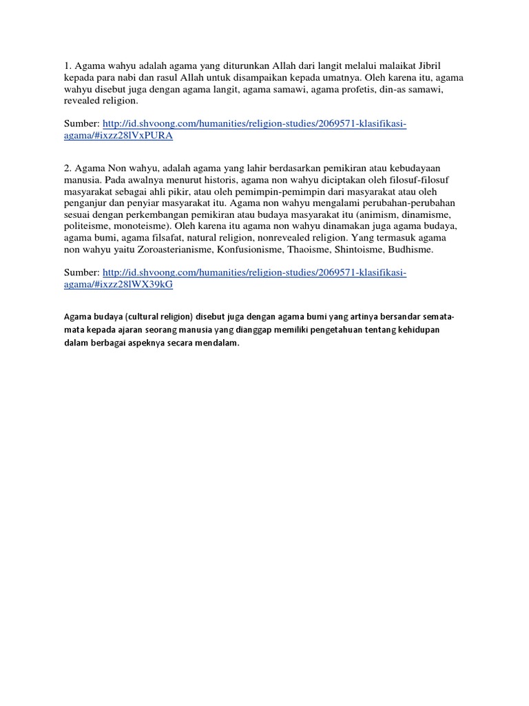 Pengertian Agama Wahyu Pdf