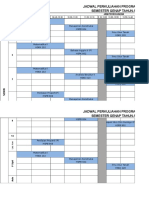 Jadwal Kuliah Sipil Genap 1617