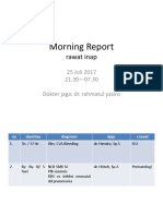 Morning Report: Rawat Inap