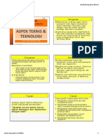 Aspek Teknis Dan Teknologi