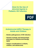 ARV in Paediatric HIV Infection