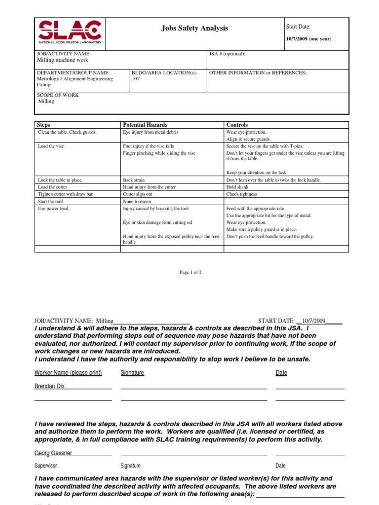 AEG JSA 107 Milling Machine PDF Labour Employment