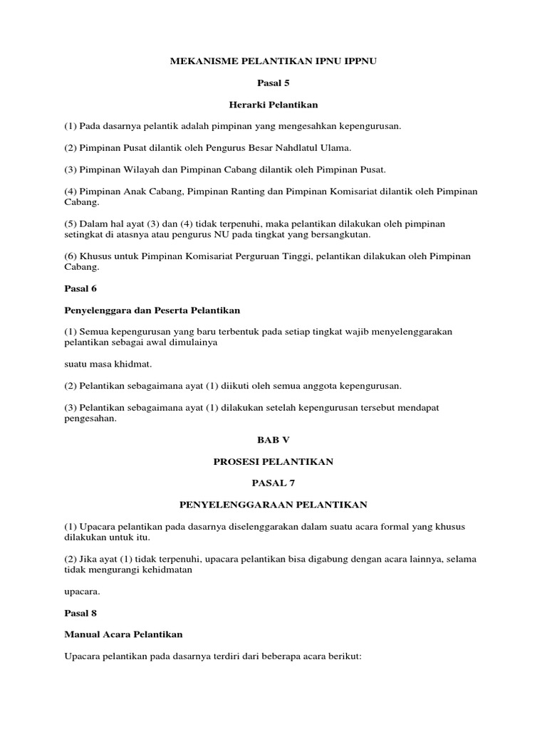 Teks Pembawa Acara Pelantikan Pengurus Kumpulan Contoh Teks Mc