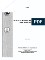Gradation Analysis of Soils Test Procedure
