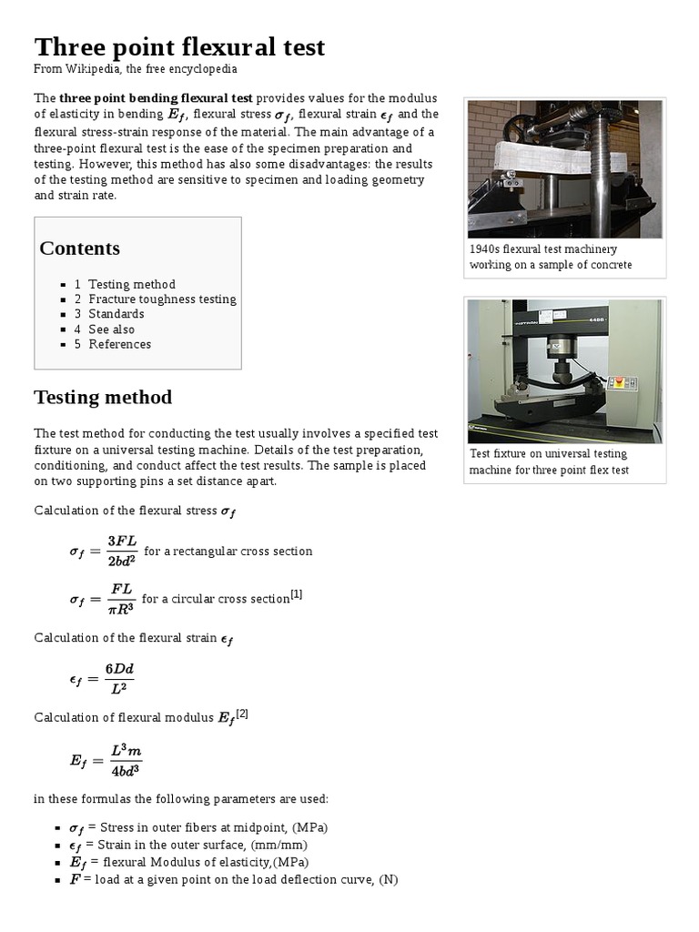 Three Point Flexural Test | PDF | Bending | Fracture