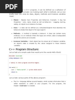 C++ Program Structure