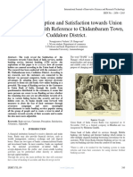 Customer Perception and Satisfaction Towards Union Bank Services With Reference To Chidambaram Town, Cuddalore District.