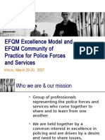EFQM Excellence Model and EFQM Community of Practice For Police Forces and Services