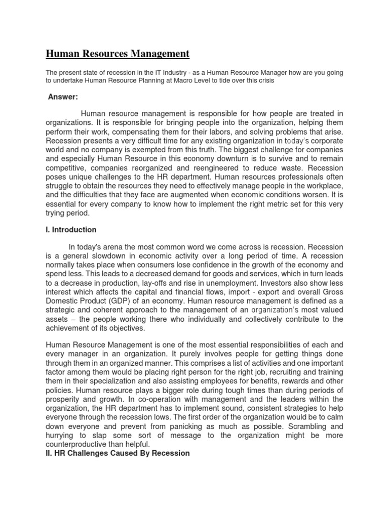 Human Resources Management | PDF | Layoff | Human Resource Management