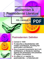 Postmodernism & Postmodernist Literature: ASL Literature in English