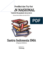 Prediksi Soal UN Sastra Indonesia SMA Program BAHASA 2013