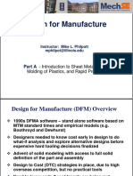 ME170 - Design For Manufacture - A