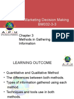 Chapter 3 - Methods of Gathering Data & Information