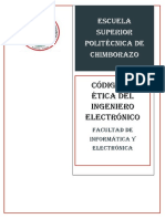 Codigo de Etica Del Ingeniero Electronico