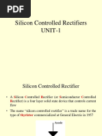 Silicon Controlled Rectifiers UNIT-1