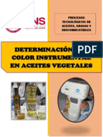 Determinación Del Color Instrumental en Aceites Vegetales