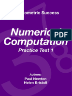 Psychometric Success Numerical Ability - Computation Practice Test 1 PDF