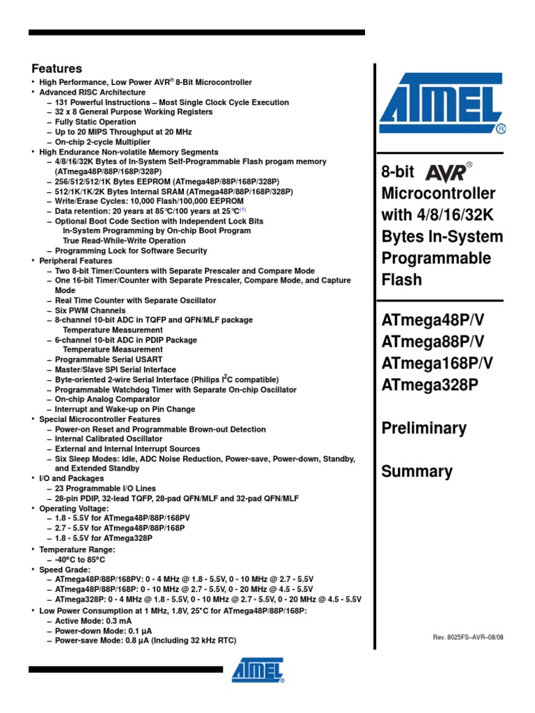Atmega 328p PDF | PDF