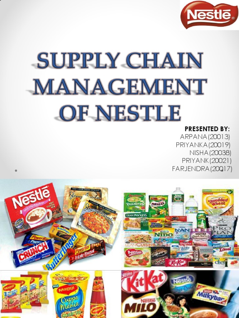 nestle supply chain management case study pdf