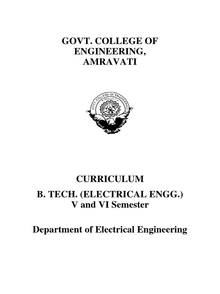 B.tech. III - Electrical Engg 2012-2013 | PDF | Power Inverter ...