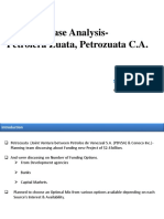 Case Analysis - Petrolera Zuata