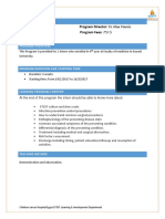 Course Development Matrix