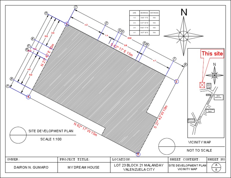 This Site: Site Development Plan SCALE 1:100 Vicinity Map Not To Scale ...