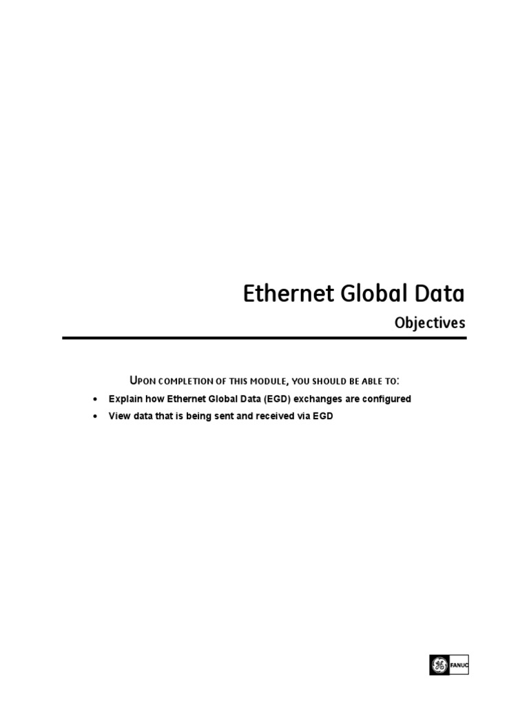 Configuring Ethernet Global Data (EGD) | PDF | Network Interface ...