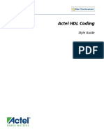 Actel HDL Coding: Style Guide
