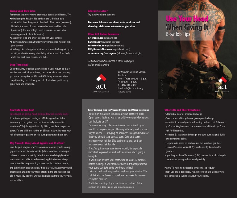 Safe Oral Sex: Tips and Risks | PDF | Oral Sex | Sexually Transmitted ...