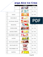 Aice Ice Cream Price List with Photos and Flavors