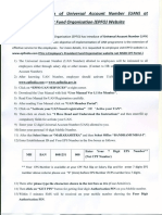 Steps For UAN Registration (Revised) PDF