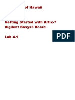 University of Hawaii EE 361L Getting Started With Artix-7 Digilent Basys3 Board Lab 4.1