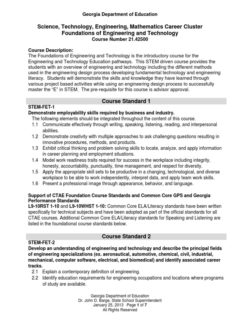 Foundations Engineering Technology Pdf Engineering Scientific Method