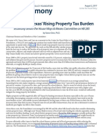 2017 08 02 Testimony Eliminating Rising Property Tax Burden HB285 CFP VanceGinn