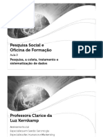 Pesquisa Social e Oficina de Formação