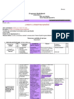 Planificare Adaptata Clasa A III A Sem I Limba Romana PDF